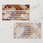 Hölzernes Puzzle Visitenkarte (Vorne/Hinten)