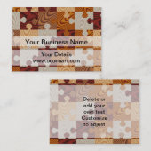 Hölzernes Puzzle Visitenkarte (Vorne/Hinten)