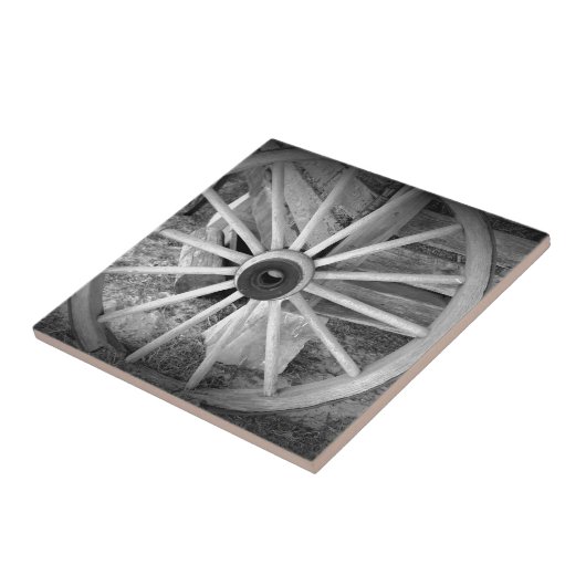 Hölzernes Rad Fliese (Seite)