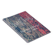 Hölzernes raues Bauholz-Strand-Haus personalisiert Notizblock (Rechte Seite)