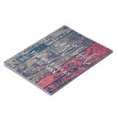 Hölzernes raues Bauholz-Strand-Haus personalisiert Notizblock (Linke Seite)