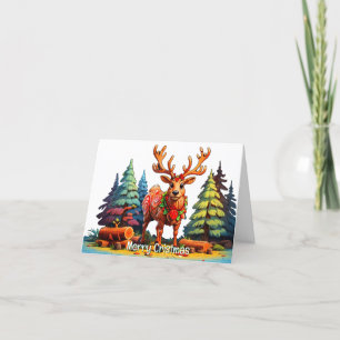 hölzernes Rentier Weihnachten