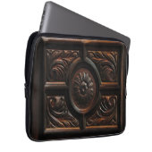 Hölzernes Schnitzen Laptopschutzhülle (Vorne Rechts)