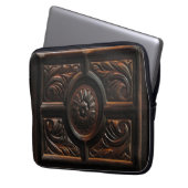Hölzernes Schnitzen Laptopschutzhülle (Vorderseite Links)