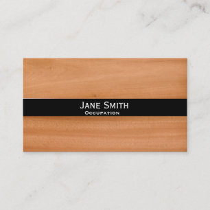 Hölzernes stilvolles modernes trendy visitenkarte