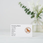 Hölzernes Visitenkarte (Stehend Vorderseite)