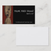 Hölzernes Visitenkarte-Tischler-Logo Visitenkarte (Vorne/Hinten)