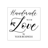 Holzes Branchen Handmade mit Liebe Quote Business Gummistempel (Prägung)
