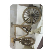 Holzfahrrad, Rumsiskes-Museum, LITAUEN - Magnet (Vertikal)