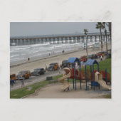 Holzfäller am Strand Postkarte (Vorderseite)