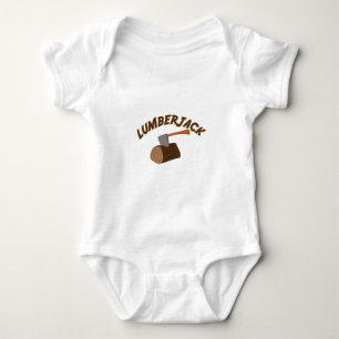 Holzfäller Baby Strampler