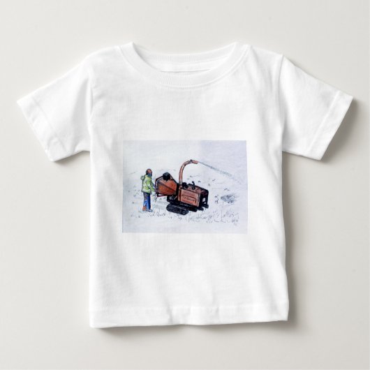 Holzfäller Baby T-shirt (Vorderseite)