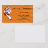 Holzfäller-Baum-Chirurg-Baumzüchter-Kettensäge Visitenkarte (Vorne/Hinten)