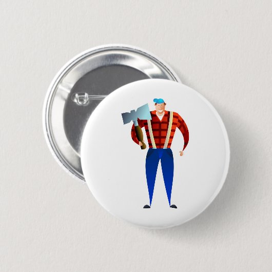 Holzfäller Button (Vorne & Hinten)