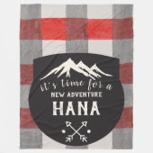 Holzfäller Fleecedecke (Vorderseite)