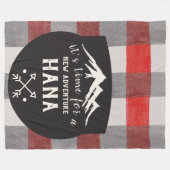 Holzfäller Fleecedecke (Vorderseite (Horizontal))