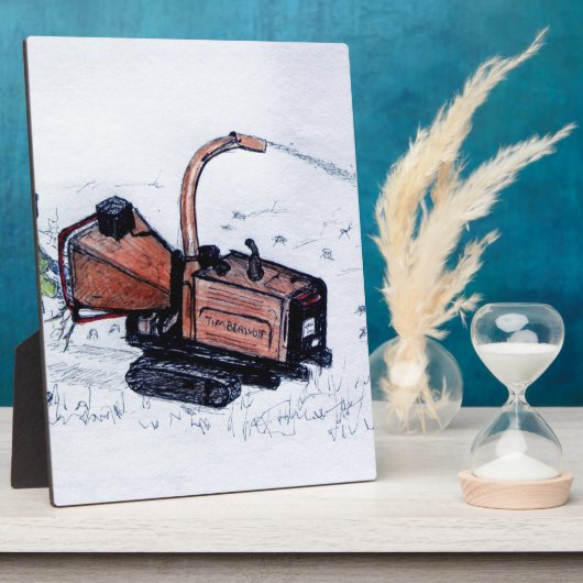 Holzfäller Fotoplatte (Seite)