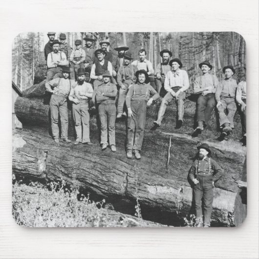 Holzfäller in Kalifornien, 1891 Mousepad (Vorne)