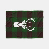 Holzfäller-karierte Fleece-Decke mit Fleecedecke (Vorderseite (Horizontal))