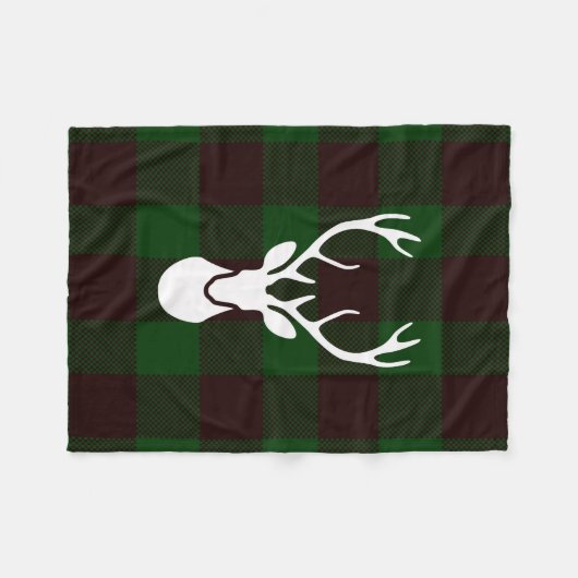 Holzfäller-karierte Fleece-Decke mit Fleecedecke (Vorderseite (Horizontal))