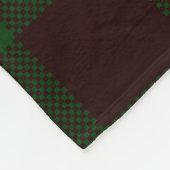 Holzfäller-karierte Fleece-Decke mit Fleecedecke (Ecke)