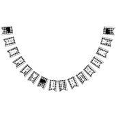 Holzfäller-karierter Bärn-Schwarz-weißes Wimpelkette (Alle)
