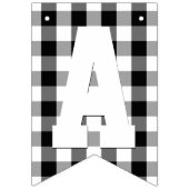 Holzfäller-karierter Bärn-Schwarz-weißes Wimpelkette (Dritte Fahne)