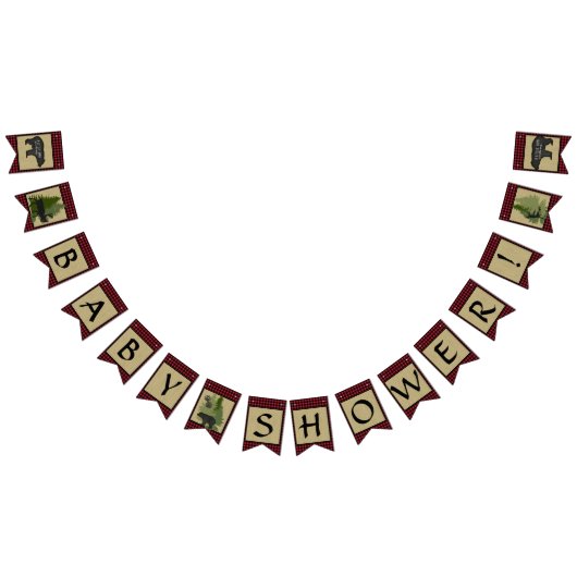 Holzfäller-karierter Wimpelkette (Alle)