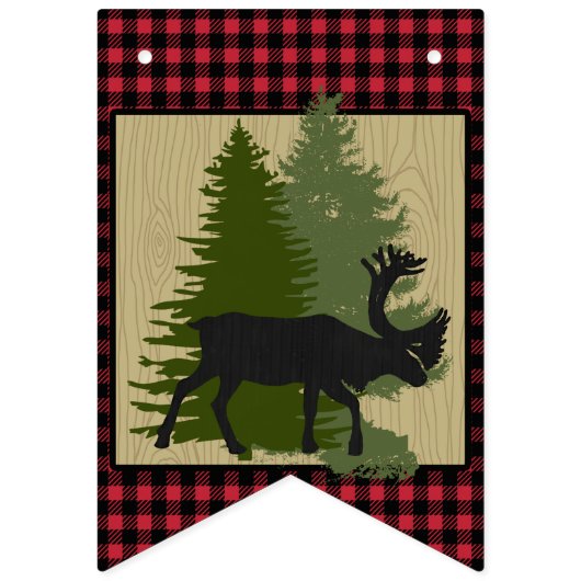 Holzfäller-karierter Wimpelkette (Zweite Fahne)