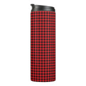 Holzfäller-Karo-Nahtloses Muster Thermosbecher (Nach rechts gedreht)