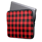 Holzfäller-Karo-Nahtlosmuster Laptopschutzhülle (Vorderseite Links)