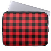 Holzfäller-Karo-Nahtlosmuster Laptopschutzhülle (Vorderseite)