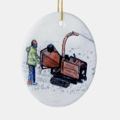 Holzfäller Keramik Ornament (Rechts)