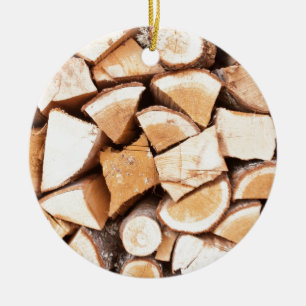 Holzfäller Keramikornament