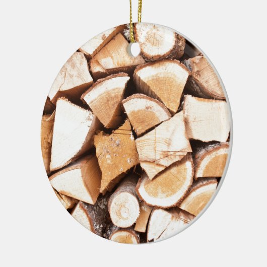 Holzfäller Keramikornament (Links)