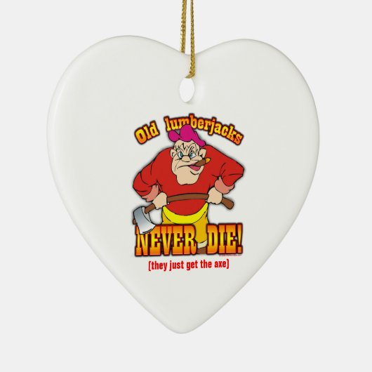 Holzfäller Keramikornament (Rechts)