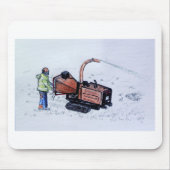 Holzfäller Mousepad (Vorne)