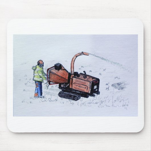 Holzfäller Mousepad (Vorne)