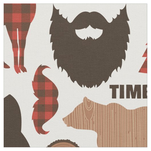 Holzfäller-Muster Stoff (Nahaufnahme)