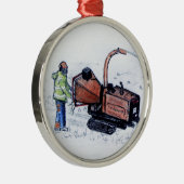 Holzfäller Ornament Aus Metall (Rechts)