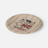 Holzfäller-Pappteller 7" Pappteller (Schrägansicht)