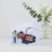 Holzfäller Postkarte (Stehend Vorderseite)