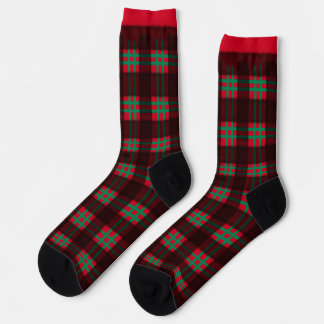 Holzfäller Rot und Grün Kariertes Muster Quadrate Socken