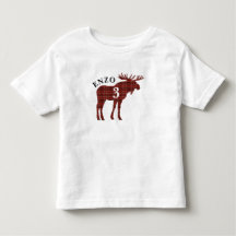 Holzfäller-rotes kariertes Elch-Geburtstags-Shirt