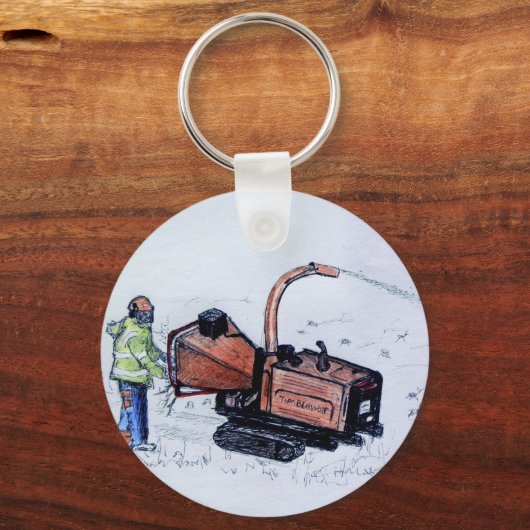 Holzfäller Schlüsselanhänger (Vorderseite)