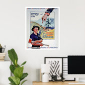 Holzfäller und Lumbermen unterstützen die Kriegsbe Poster (Heimbüro)