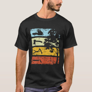 Holzfäller Vintage Kettensäge Waldarbeiter Forst T-Shirt