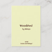 Holzfäller Visitenkarte (Rückseite)