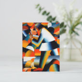 Holzfäller von Kazimir Malevich (1912) Postkarte (Stehend Vorderseite)