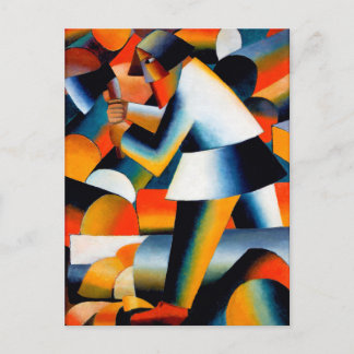 Holzfäller von Kazimir Malevich (1912) Postkarte